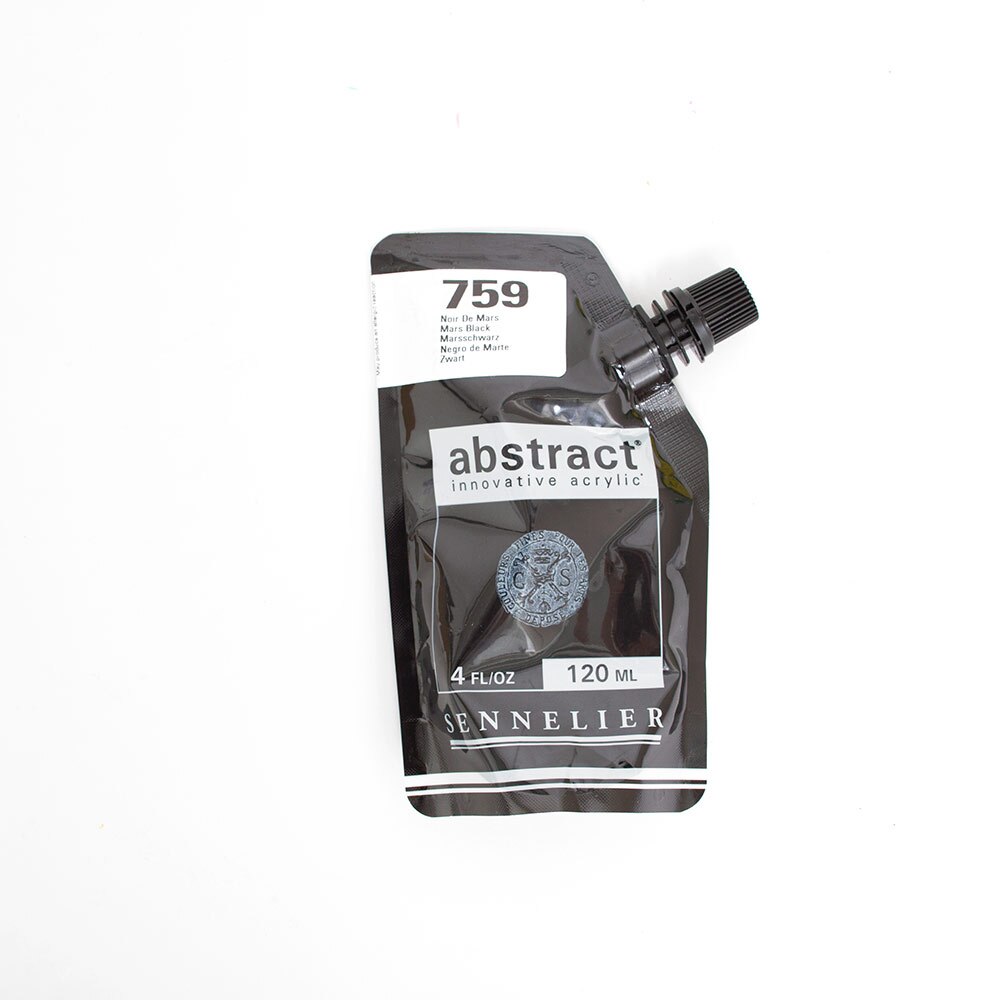 Abstract, Acrylic, Art & School, 120ml, Satin, 242861, Mars Black